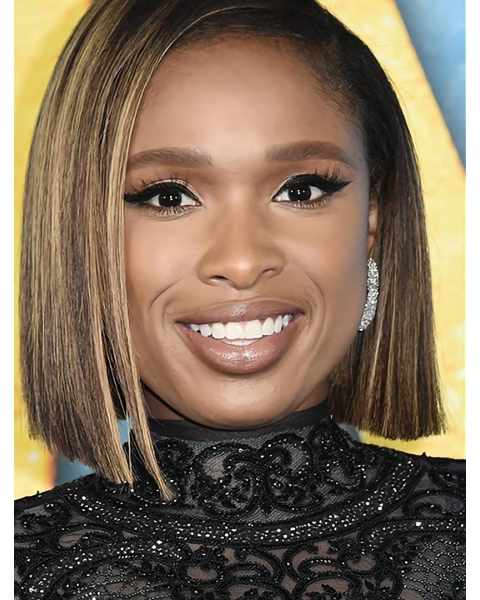 Straight Blonde Lace Front Chin Length Bobs Jennifer Hudson Wigs