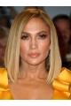 Blonde 12" Straight Bobs Chin Length Jennifer Lopez Wigs