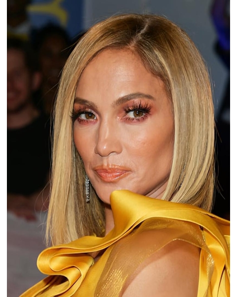 Blonde 12" Straight Bobs Chin Length Jennifer Lopez Wigs