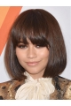 Lace Front 12" Straight Chin Length Bobs Zendaya Wigs