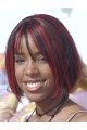 Straight Red Bobs Lace Front Chin Length Kelly Rowland Wigs