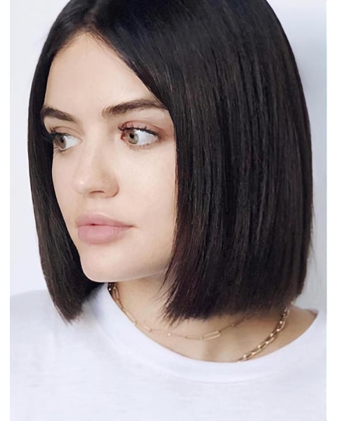 Chin Length Lace Front Synthetic Straight 12" Lucy Hale Wigs