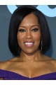 Bobs Straight Chin Length Black Lace Front Regina King Wigs