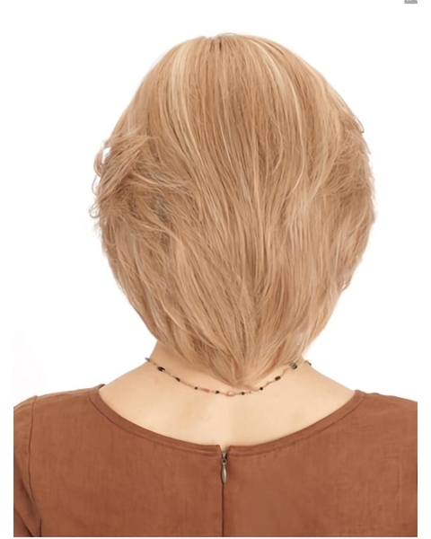 Blonde Monofilament Remy Human Hair Impressive Wigs For Cancer