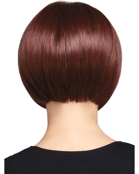 Popular Auburn Straight Chin Length Bob Wigs