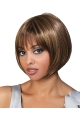 Best Brown Straight Chin Length African American Wigs