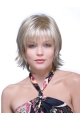 Nice Straight Chin Length Synthetic Grey Wigs