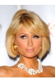 Fashionable Blonde Straight Chin Length Paris Hilton Wigs