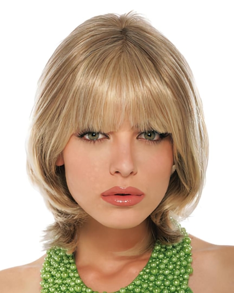 Nice Blonde Straight Chin Length Petite Wigs