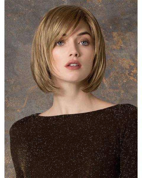 Blonde Impressive Monofilament Synthetic Wigs For Cancer