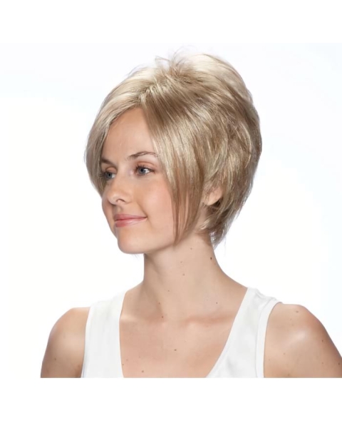 Fabulous Straight Bobs Blonde Short Wigs