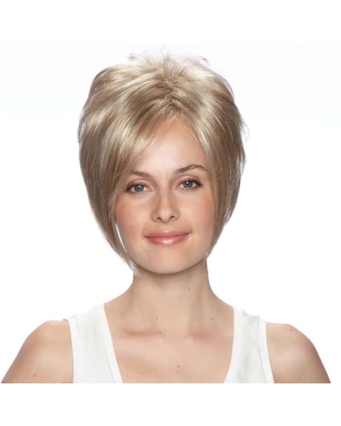 Fabulous Straight Bobs Blonde Short Wigs