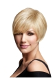 Easy Blonde Straight Chin Length Remy Human Lace Wigs