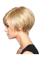 Easy Blonde Straight Chin Length Remy Human Lace Wigs