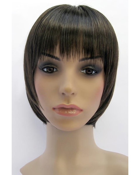 Sassy Brown Straight Chin Length Kids Wigs