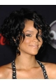 Durable Black Straight Chin Length Rihanna Wigs