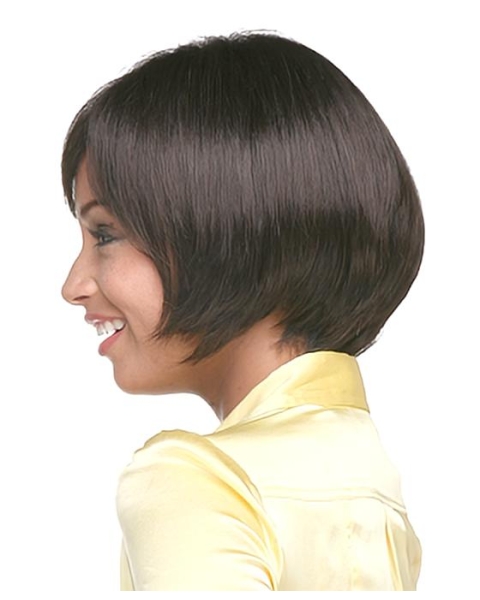 Easeful Black Straight Chin Length African American Wigs