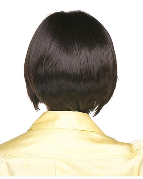 Easeful Black Straight Chin Length African American Wigs