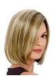 Fashionable Blonde Straight Chin Length Bob Wigs