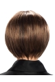 Mature Brown Straight Chin Length Petite Wigs