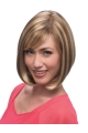 Sleek Blonde Monofilament Chin Length Lace Wigs