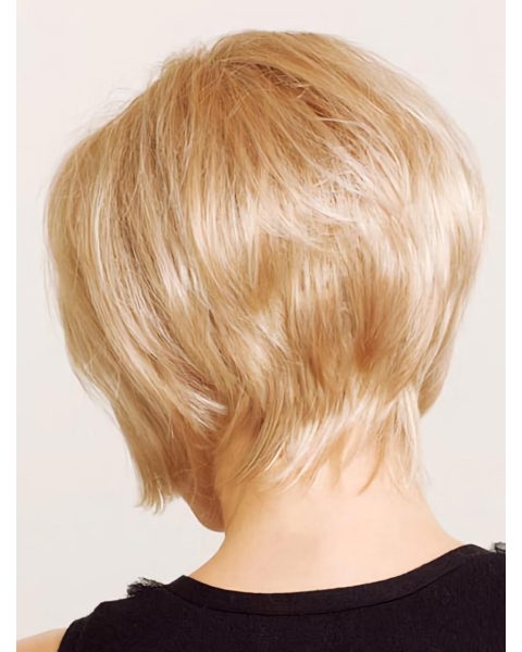 Gorgeous Blonde Straight Chin Length Wigs For Cancer