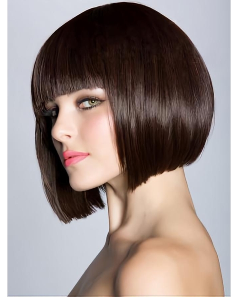 Fabulous Auburn Straight Chin Length Bob Wigs