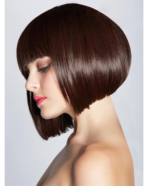 Fabulous Auburn Straight Chin Length Bob Wigs