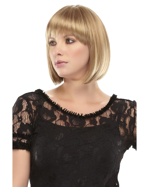 Fashionable Lace Front Straight Chin Length Lace Wigs