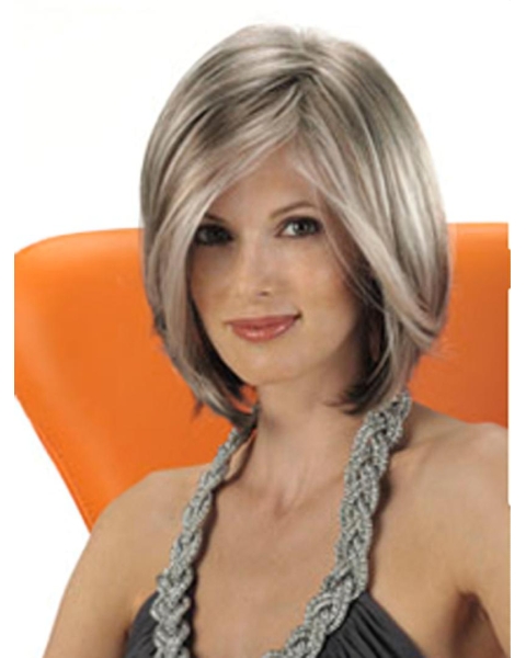 Modern Straight Synthetic Medium Wigs