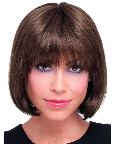 IncLace Frontible Auburn Straight Chin Length Remy Human Lace Wigs