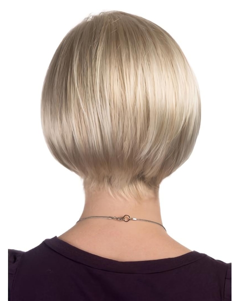 Blonde Straight Synthetic Modern Medium Wigs