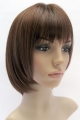 Fashionable Auburn Straight Chin Length Kids Wigs