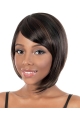 Tempting Brown Straight Chin Length African American Wigs