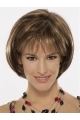 Ideal Brown Straight Chin Length Bob Wigs