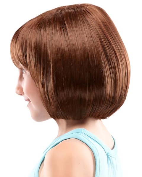 Cosy Auburn Lace Front Chin Length Kids Wigs