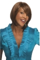 Comfortable Auburn Straight Chin Length African American Wigs