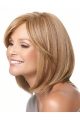 Elegant Blonde Monofilament Chin Length Lace Wigs