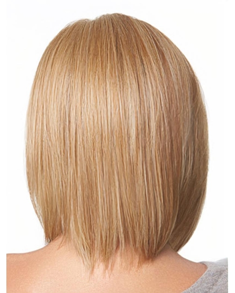 Elegant Blonde Monofilament Chin Length Lace Wigs