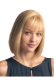 Braw Blonde Monofilament Chin Length Human Hair Wigs