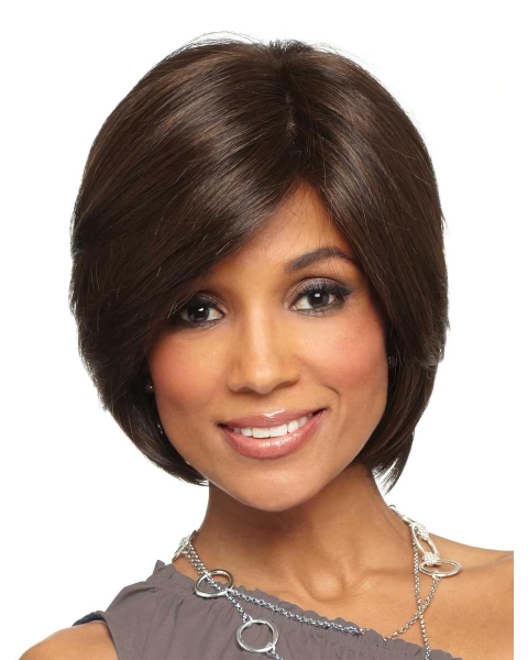 Lace Front Comfortable Straight Synthetic Medium Wigs