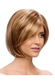 Sleek Blonde Monofilament Chin Length Petite Wigs