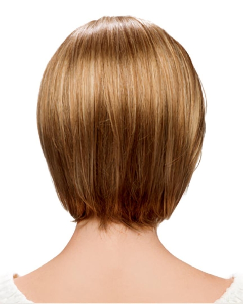 Sleek Blonde Monofilament Chin Length Petite Wigs