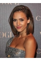 Unique Brown Straight Chin Length Jessica Alba Wigs