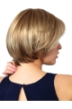 Elegant Blonde Monofilament Chin Length Wigs For Cancer