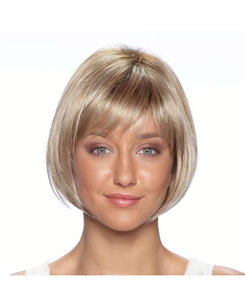 Straight Bobs Blonde Short Wigs