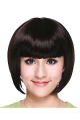 Trendy Black Straight Chin Length Bob Wigs