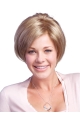 Gentle Brown Straight Chin Length Glueless Lace Front Wigs