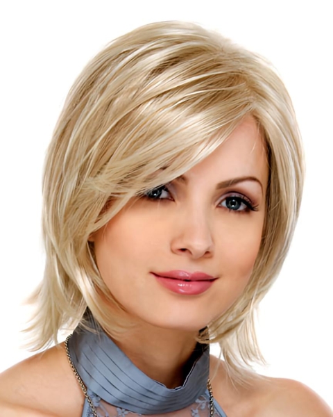 Blonde New Lace Front Synthetic Medium Wigs