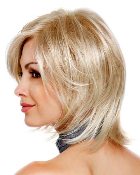 Blonde New Lace Front Synthetic Medium Wigs